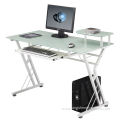 Metal frame glass laptop table